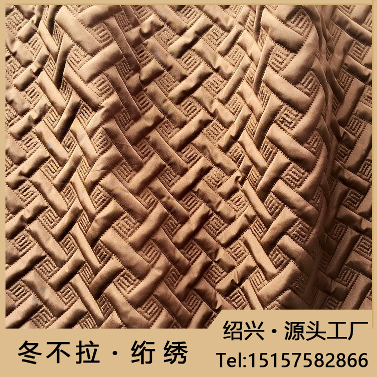 专业绗绣夹绵加工 多年绗缝裥棉经验 电脑多针绗棉 棉服服装面料