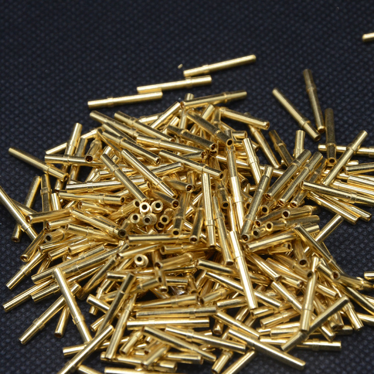 厂家直销 1.0冠簧插孔 环保黄铜棒焊接插孔 DB9插孔内导体