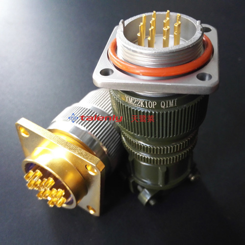 Recommended glass ceramic sealed 10-core 12-core aviation plug pressure-resistant oil-proof vacuum electrical connector wholesale