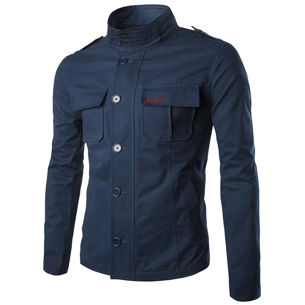 Cotton frock Jacket Boys Clothing embroidery jacket collar British Aowo trend