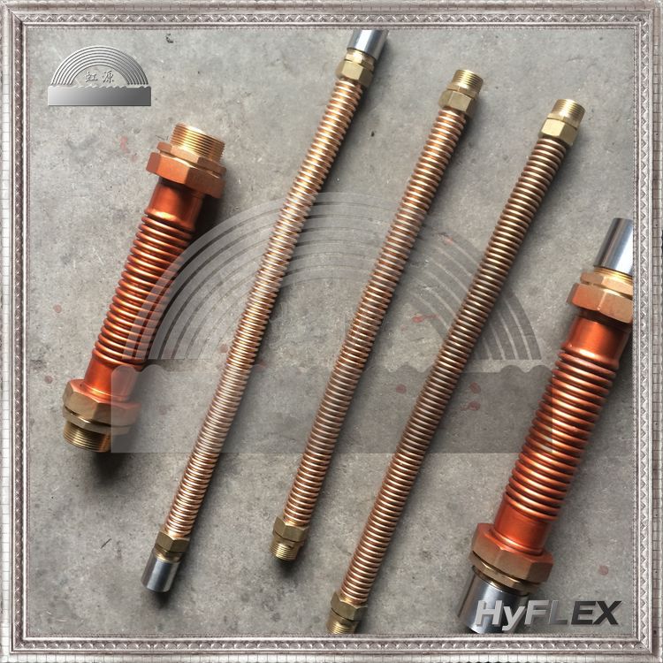 1.2寸 工业铜波纹软管水管 耐腐蚀 螺母外螺纹接头 DN32 32MM