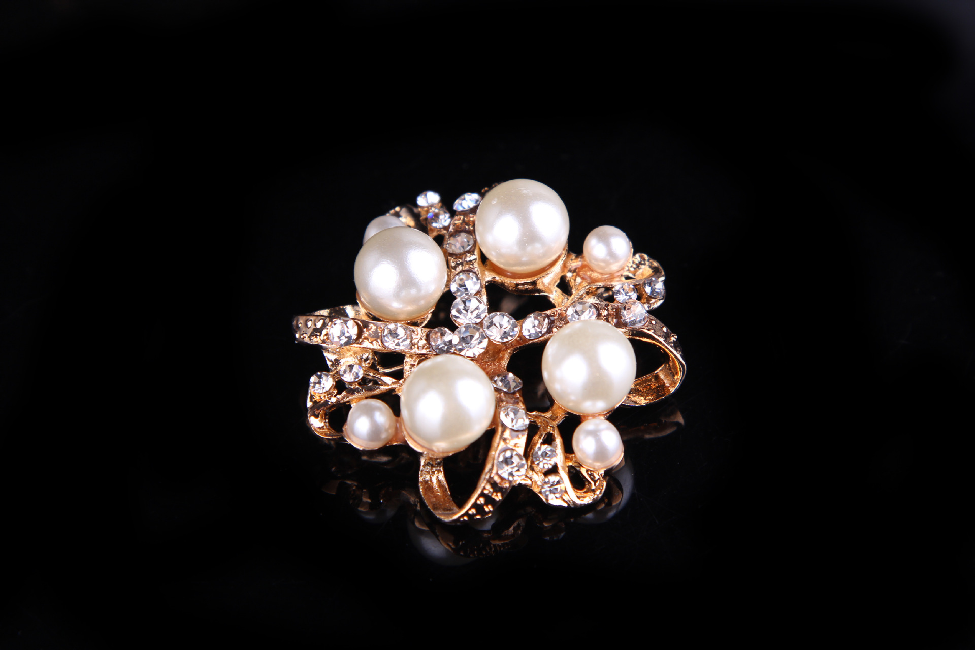 Broche en perles et strass, style coréen, simple et polyvalent, pour femme_voghion.com