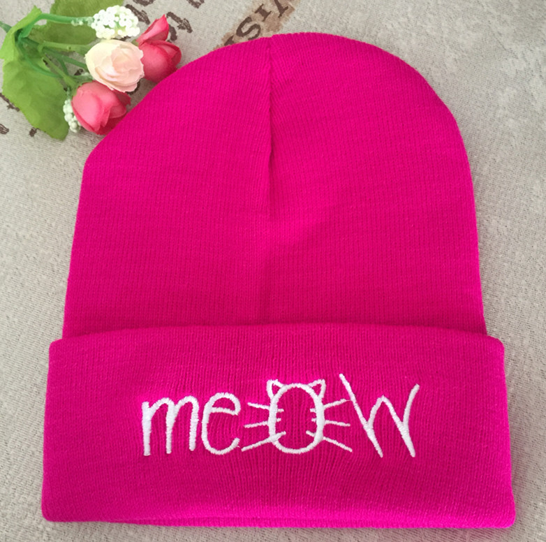 Unisexe De Base Style Simple Lettre Broderie Sans Gouttière Bonnet De Laine display picture 1