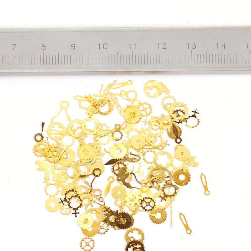 Transfronterizo caliente-venta Manicura nueva DIY tiempo engranaje vapor punk estilo mecánico manicura decoraciones aleación parche