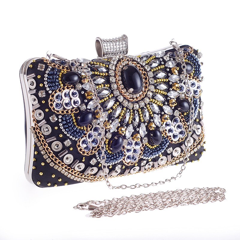 Women's Bag Handmade Beaded Clutch Bag Diamond Hand Grasping Evening Bag Evening Bag display picture 4