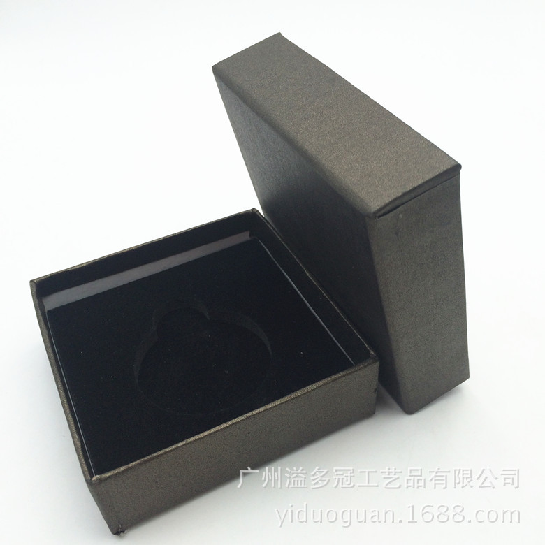 挂包钩盒子圆形包装盒折叠挂钩盒 蓝色黑色灰色棕色礼品盒厚材料