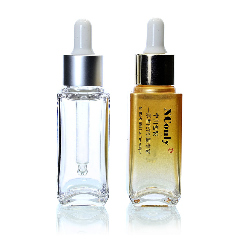 宁川精油滴管瓶40ml方瓶化妆品护肤瓶厚壁厚底塑料PETG吹瓶喷雾瓶