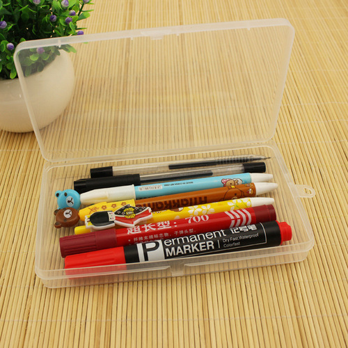PP transparent empty box with lid plastic sample box jewelry electronic components packaging box fishing gear fish hook storage box