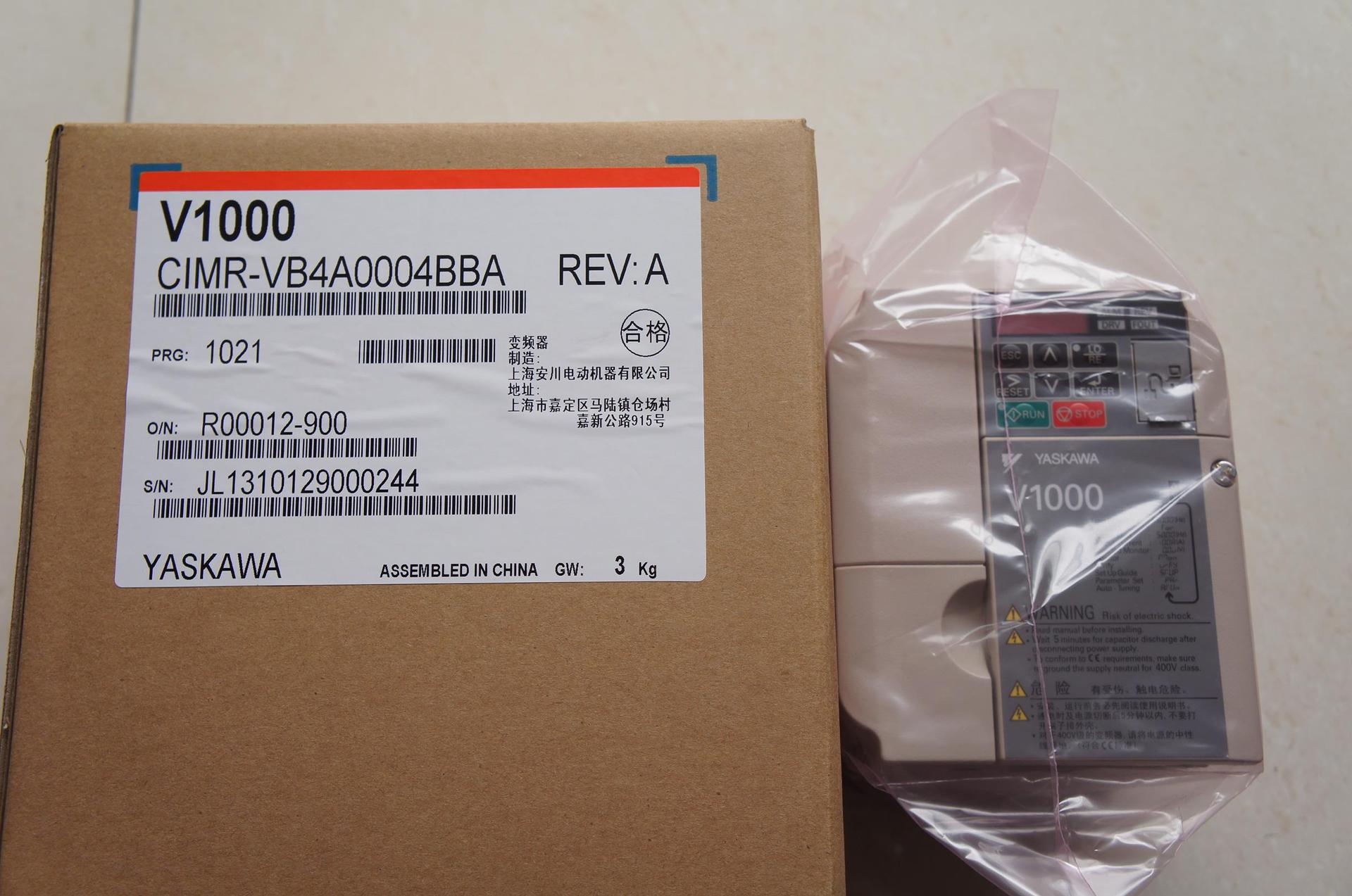 ȫ��ԭװ ������Ƶ�� V1000ϵ��  CIMR-VB4A0004BBA 0.75KW 380V