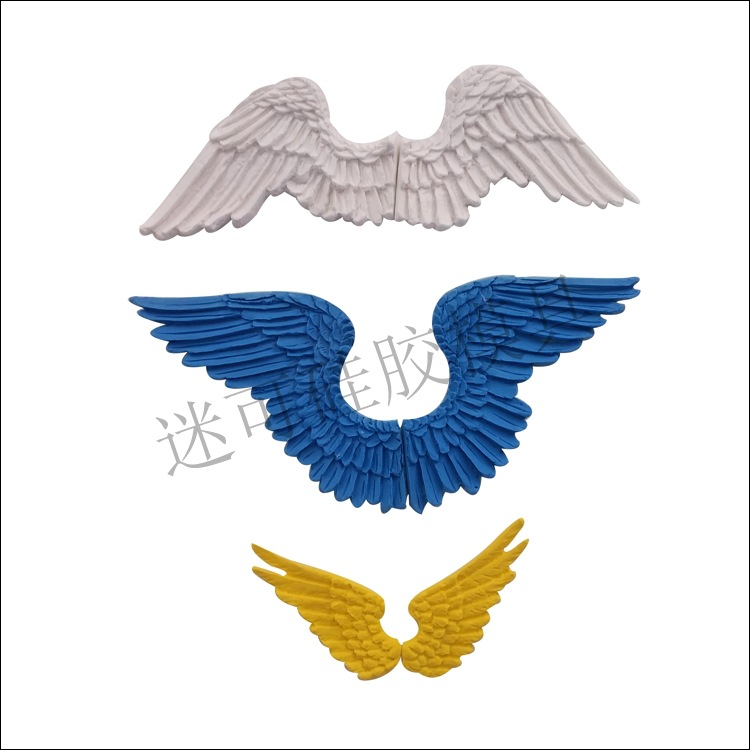 Alas decoración de la torta de fondant pastel molde de silicona DIY herramientas para hornear pastel de fondant mol