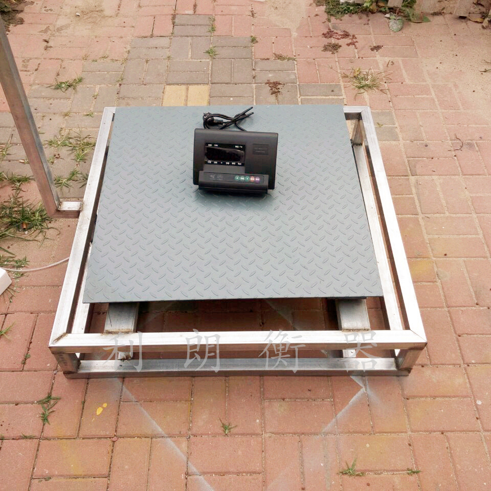 昌平区3顿电子地磅 碳钢特厚型地泵称 1.2x1.2米的地磅3000kg价格
