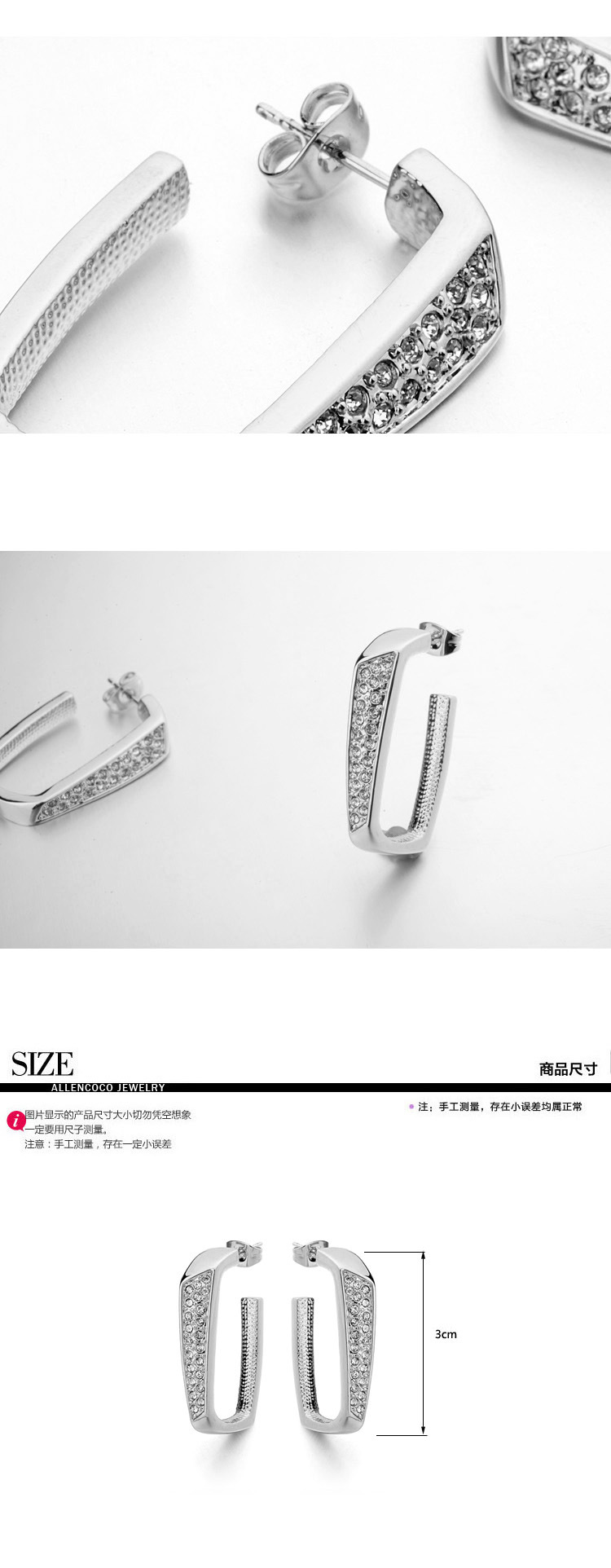 Neue Mode Europäische Und Amerikanische Trend Ohrringe, Exquisite Und Übertriebene Diamant Ohrringe, Yiwu Schmuck Großhandel 120944 display picture 6