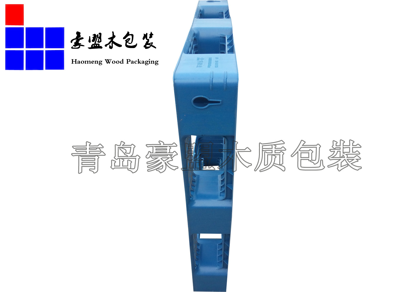 塑料托盘蓝色侧面0