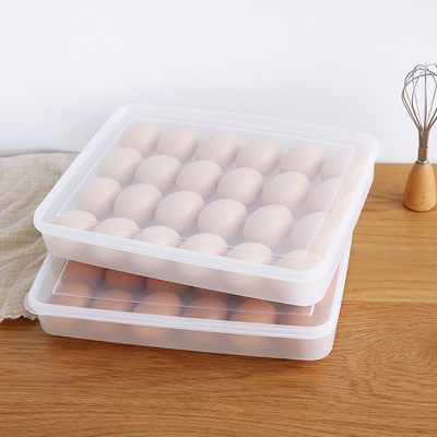 wholesale 24 Grid egg cartons Collision storage box Refrigerator Storage Crisper portable Egg cell Egg tray