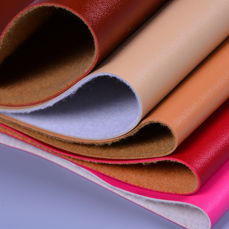 箱包手袋软包PVC革100纹人造革,拉毛布底