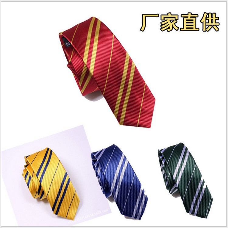 Harry Potter necktie cos necktie men and women student Korean Edition England College wind Twill