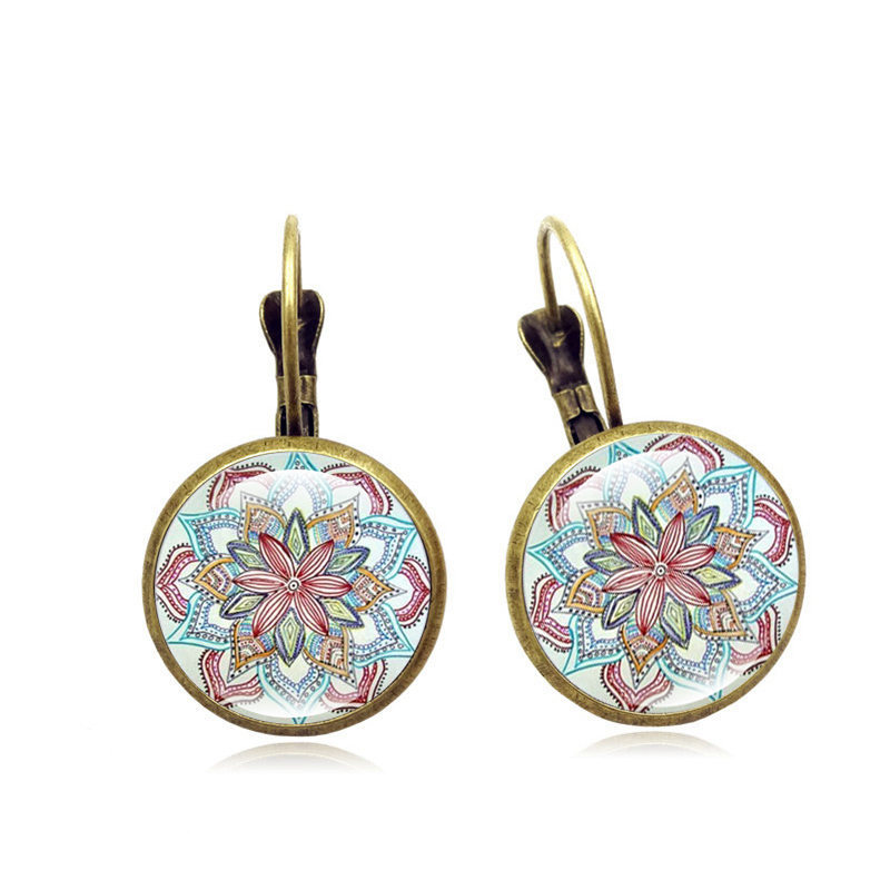 Boucles D oreilles Mandala Fleur du Temps - Ref 3425561 Image 6