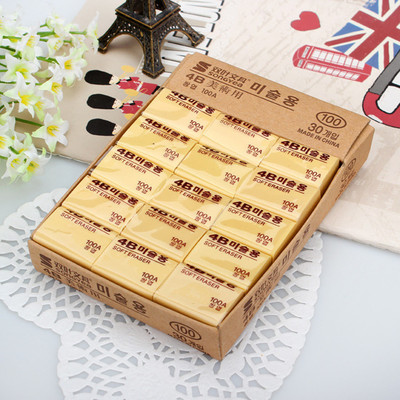 the republic of korea examination Dedicated eraser pupil Learning stationery 4B Fine Arts painting practical to work in an office rubber wholesale