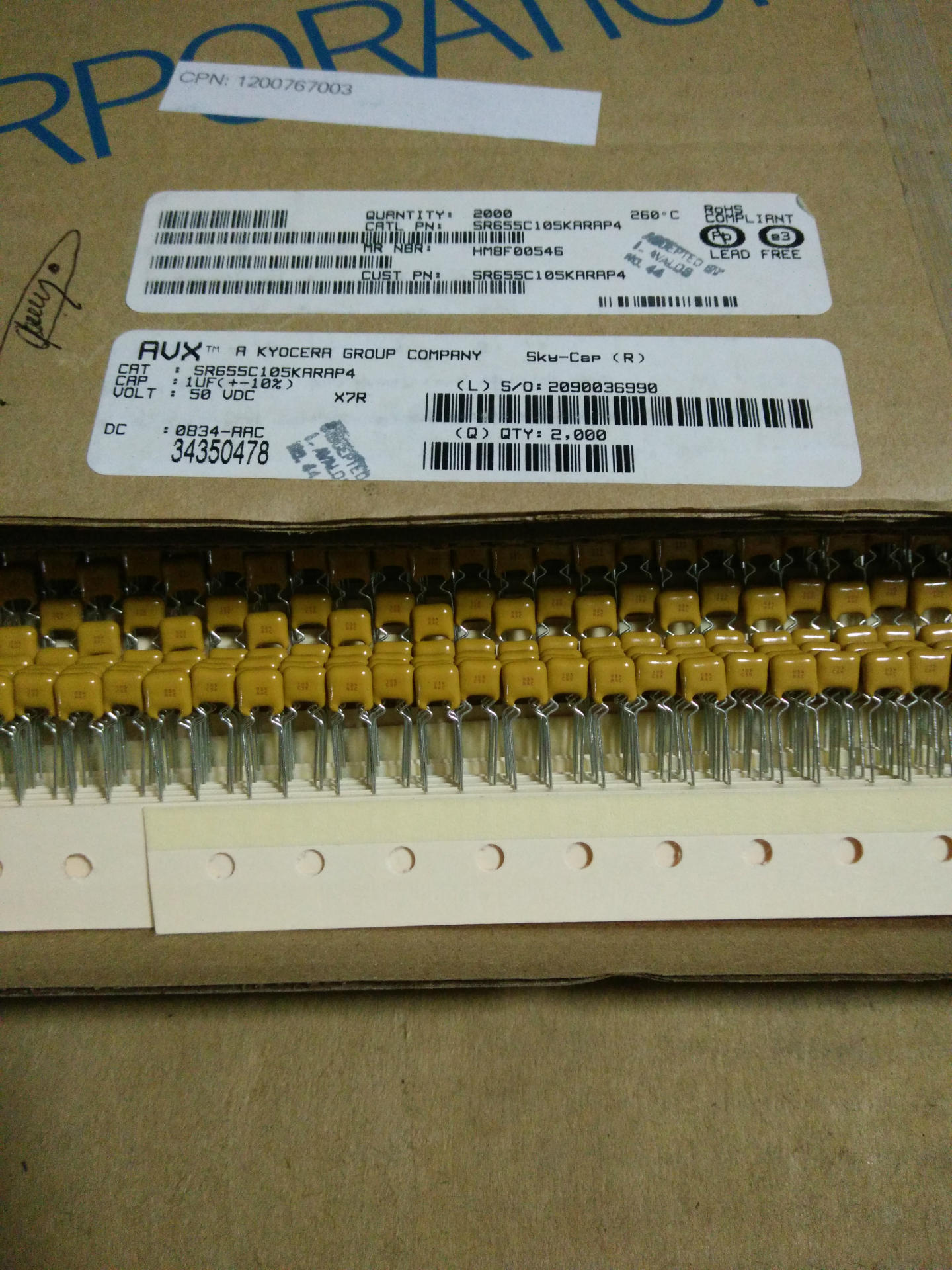 校正电容 CL71小型化薄膜电容100v470nf 63V/100V474J