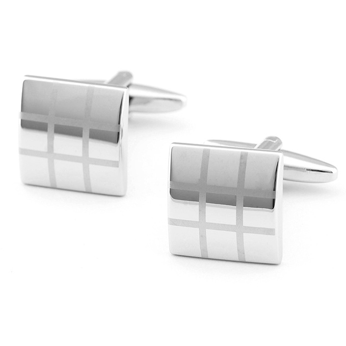 Simple Style Streetwear Square Copper Plating Men's Cufflinks display picture 3