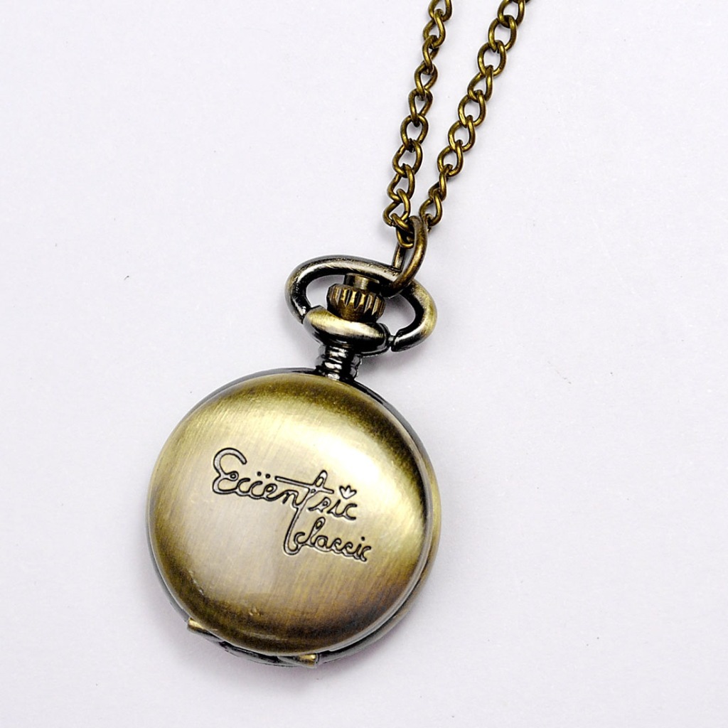 Cross-border retro palace brushed small pocket watch nostalgic nostalgic style bronze pocket watch manufacturers wholesale 6094