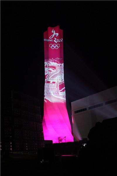 户外建筑楼体投影广告_古建筑亮化投影_直销室外投影灯