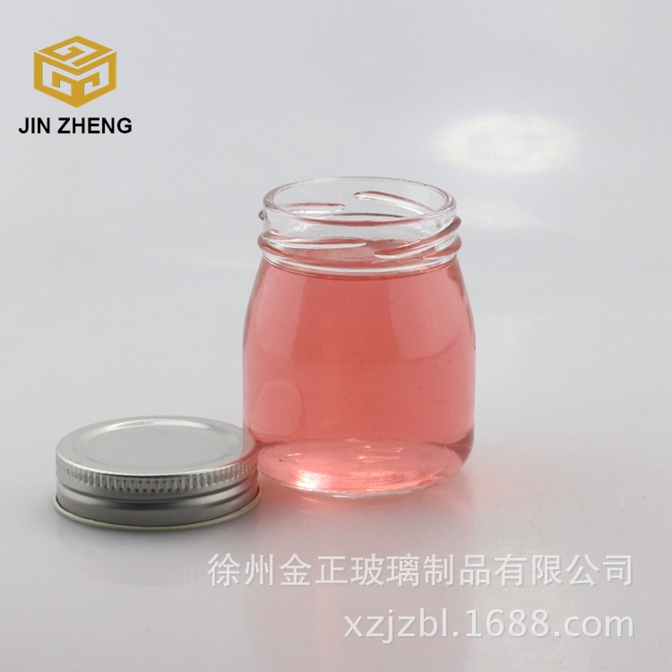 150ml螺口玻璃瓶牛奶瓶 带盖酸奶瓶耐高温 布丁包装瓶模具玻璃瓶