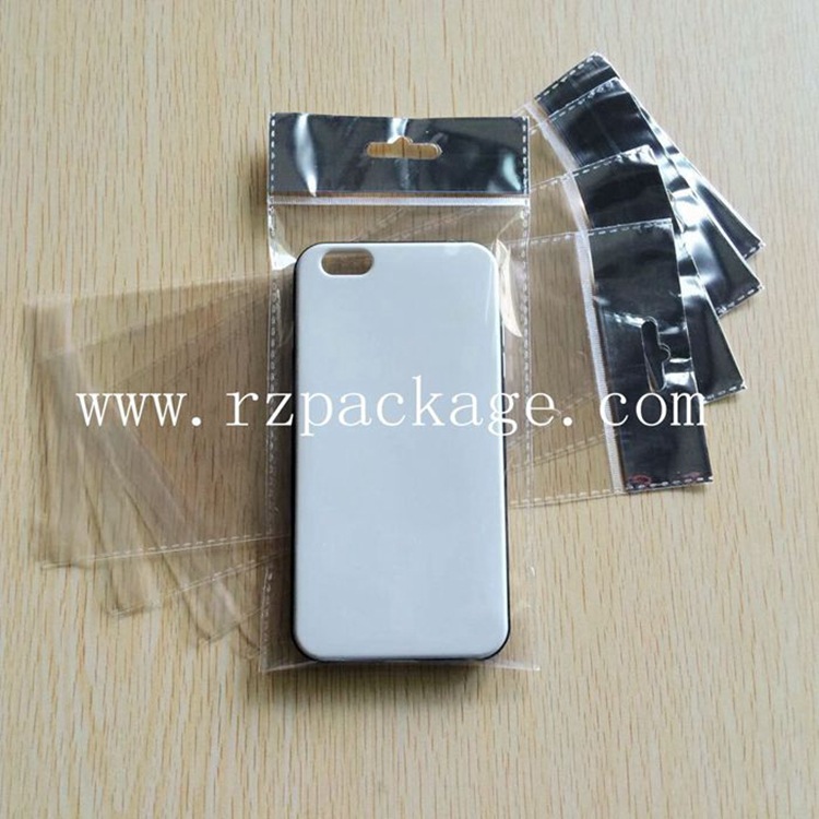OPP卡头袋/自粘袋/自封袋/手机配件袋/镀铝卡头袋10.5*22+4.3