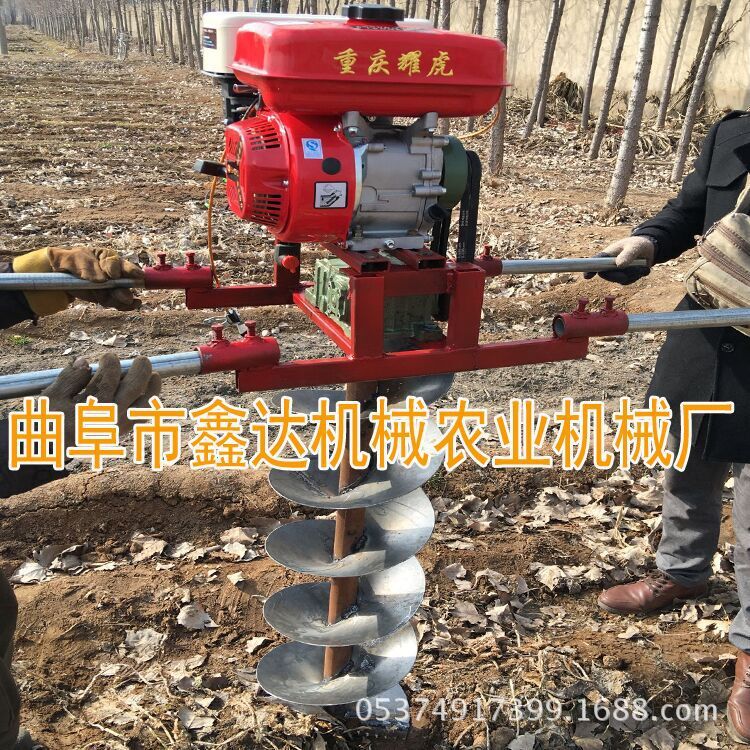 新型电线杆挖坑机 拖拉机式挖坑机 电线杆大棚挖坑机