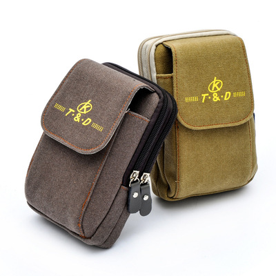 canvas Tactical pockets Bag Outdoor sport Belt Waist pack coin purse Belt Samsung mobile phones