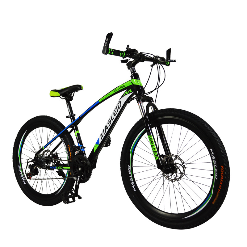 21速碟刹山地自行车/男女骑减震自行车定制加工24速MASLEID代发|ru