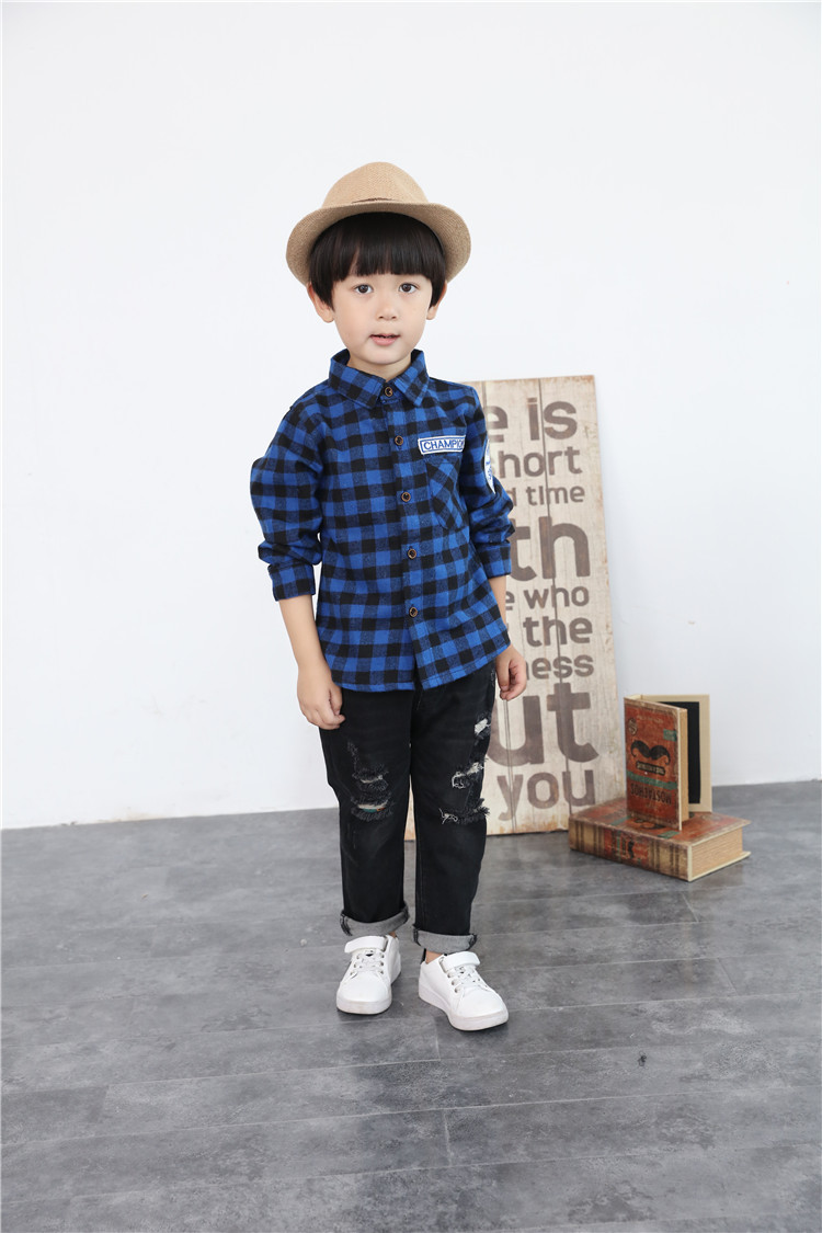 Chemise garcon à manche longue - Ref 2077353 Image 11