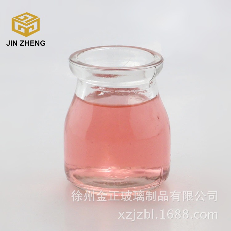 现货100ml布丁瓶慕斯杯玻璃杯布丁杯酸奶瓶烘培模具带盖酸奶杯