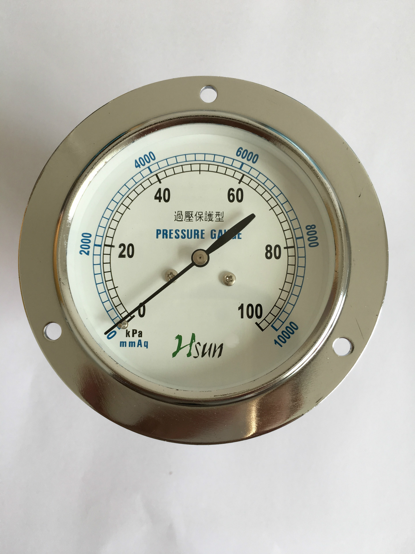 Hasnow3”/75mm轴向微压表/静压表/KLM/-30kpa10kpa30kpa50kpa