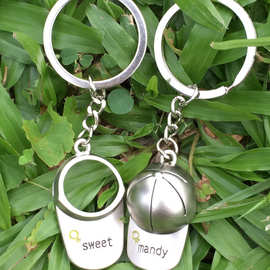 趣味帽子造型情侣钥匙扣  韩版时尚学生钥匙圈 公司活动金属礼品