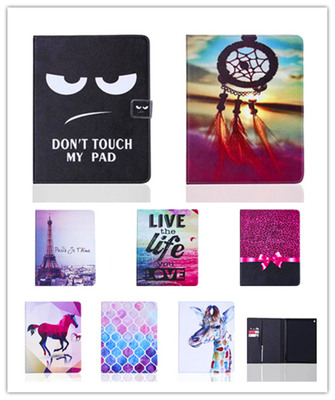 Applicable Apple ipad6TPU silica gel ipad2/3/4 smart cover Cartoon Coloured drawing mini Leather sheath dormancy