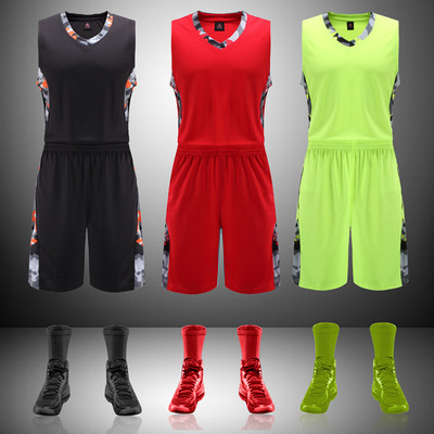 wholesale camouflage Basketball clothes suit men and women children Jersey Customized India No. train match Jersey On behalf of