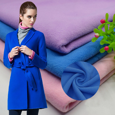 现货批发 单面呢雅奥呢面料 秋冬童装大衣外套仿羊绒毛呢大衣面料