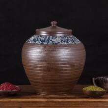 批发陶瓷50斤100斤储米缸米桶油缸腌菜腌肉缸水坛水缸酒坛