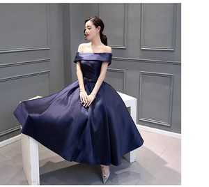 A long dresses in one word shoulder dresses for the long bride toast the summer new style banquet and the elegance of