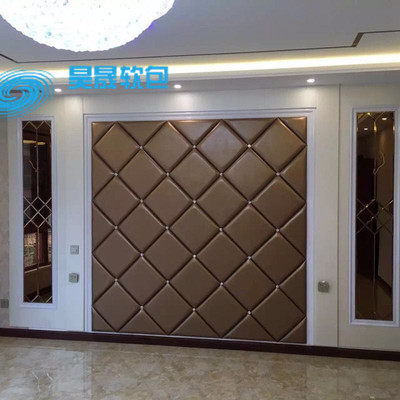 硬包电视背景墙 客厅现代简约防护室审讯室软硬包背景墙|ru