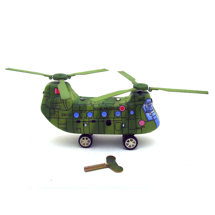 MS479 CH-47D支努干直升飞机玩具个性礼品创意道具铁皮玩具批发