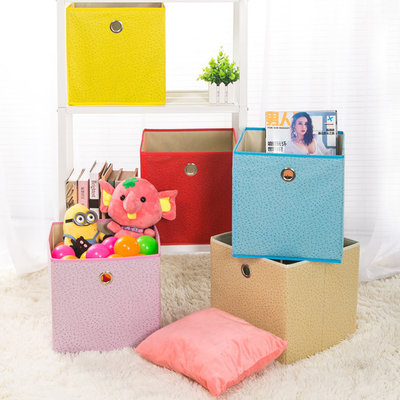 Manufactor major Produce Non-woven fabric Clothing fold children Toys storage box Foldable Arrangement storage box