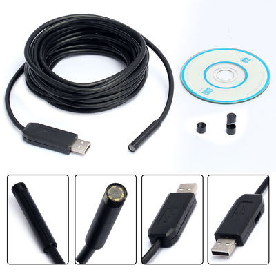 热销5米长灯头直经7mm 6LED灯USB内窥镜 汽车内窾镜 工业内窥镜