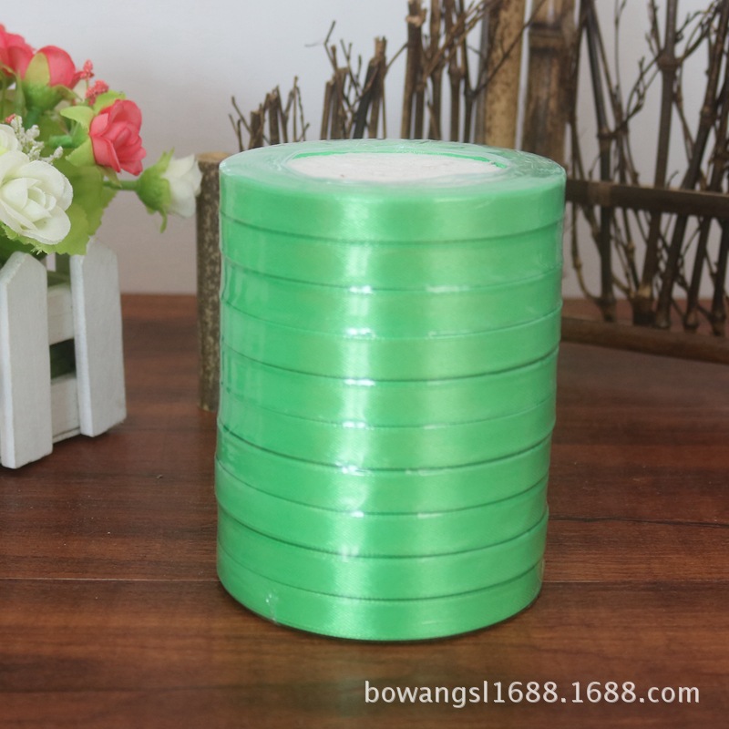 Yiwu venta al por mayor 1cm cinta regalo flor embalaje pastel hornear decoración cinta DIY casual multicolor