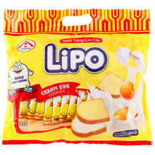 越南 Lipo雞蛋面包干 正品利葡面包干300g*16袋 零食品批發