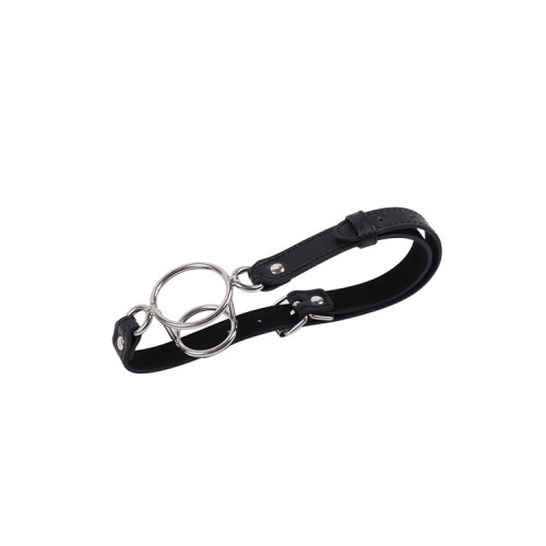 Wholesale alternative forced iron ring mouth gag, ball gag, deep throat couple, adult sex toy, training double ring female device