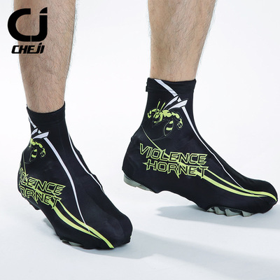 cheji迷彩绿色骑行鞋套 夏季山地车防风尘鞋套锁鞋 骑行装备特价|ru