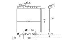 适用于现代阿托斯HYUNDAI ATOS 05-11 汽车散热器25310-05500AT