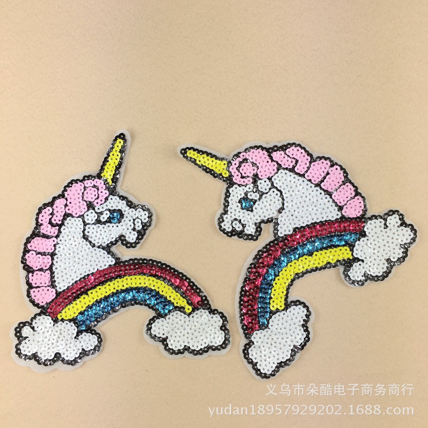 rainbow horse sunflower cloth label clothing accessories bag accessories patch sticker embroidery cloth sticker